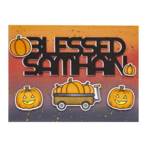 Blessed Samhain Pumpkin Wagon
