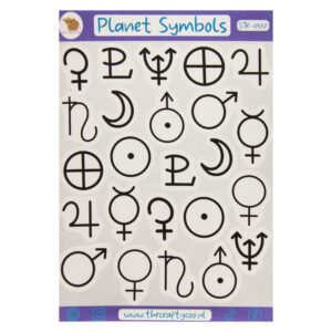 Plannerstickers planeetsymbolen